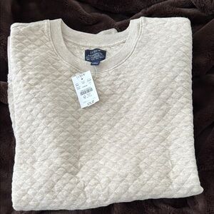 Quilted J Crew comfy sweater
